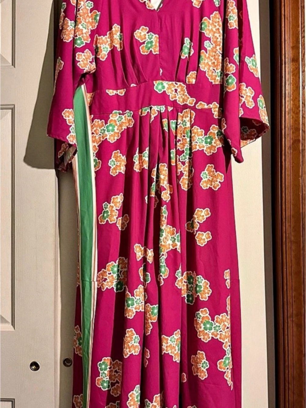 Wayward Fancies Floral Midi Dress in Pink